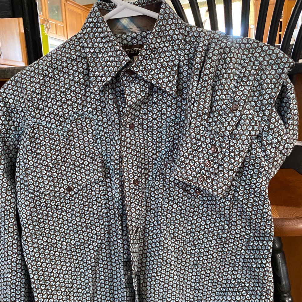 Stetson snap western men’s small long sleeve